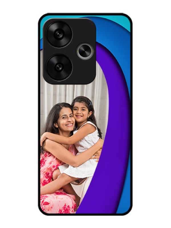 Custom Poco F6 5G Custom Glass Phone CaseSimple Pattern Design