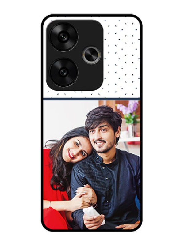 Custom Poco F6 5G Custom Glass Phone CasePremium Dot Design