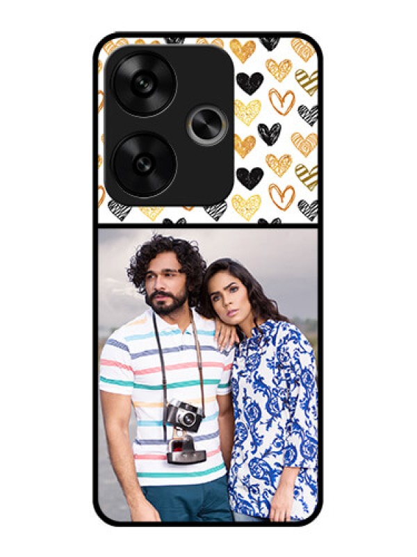 Custom Poco F6 5G Custom Glass Phone CaseLove Symbol Design