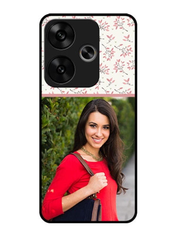 Custom Poco F6 5G Custom Glass Phone CaseStunning Floral Design