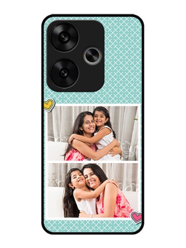 Custom Poco F6 5G Custom Glass Phone Case2 Image Holder With Pattern Design