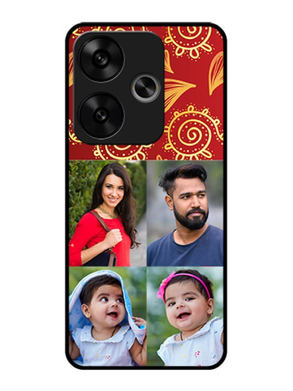 Custom Poco F6 5G Custom Glass Phone Case4 Image Traditional Design