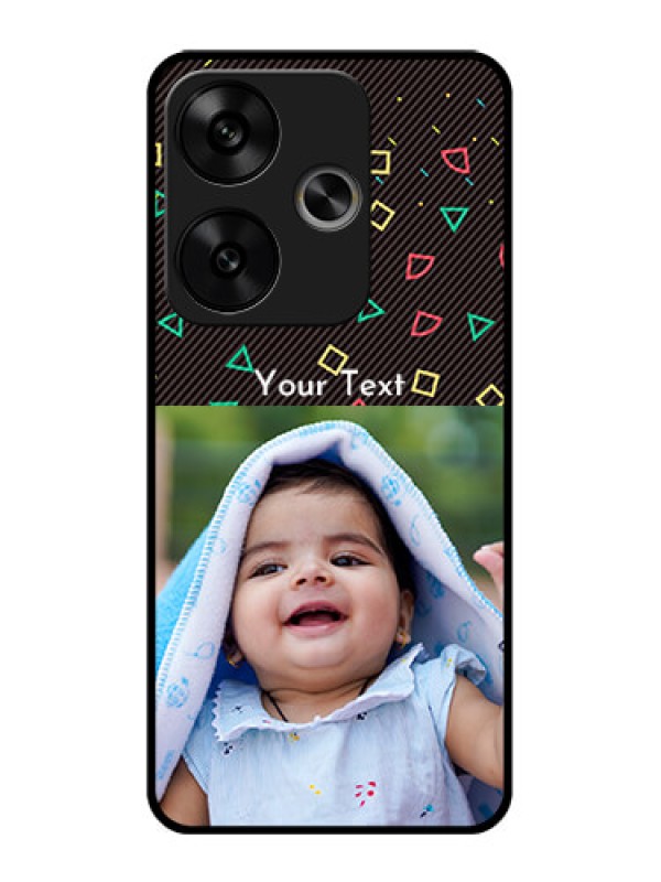 Custom Poco F6 5G Custom Glass Phone CaseWith Confetti Birthday Design
