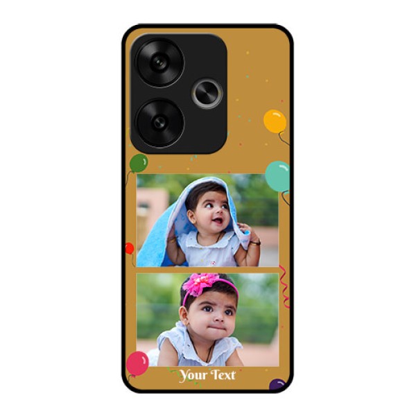 Poco F6 5G Custom Glass Phone CaseImage Holder With Birthday Celebrations Design Poco F6 5G Custom Glass Phone CaseImage Holder With Birthday Celebrations Design