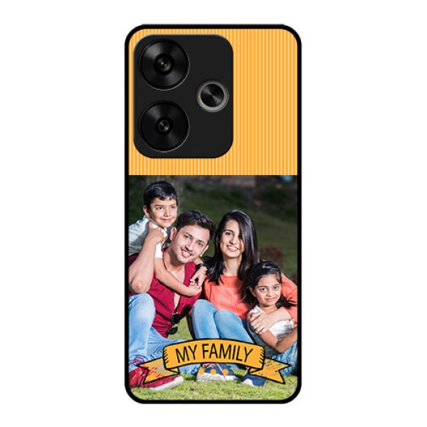 Poco F6 5G Custom Glass Phone CaseMy Family Design