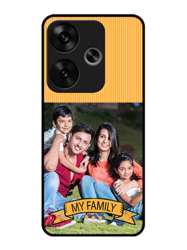 Custom Poco F6 5G Custom Glass Phone CaseMy Family Design