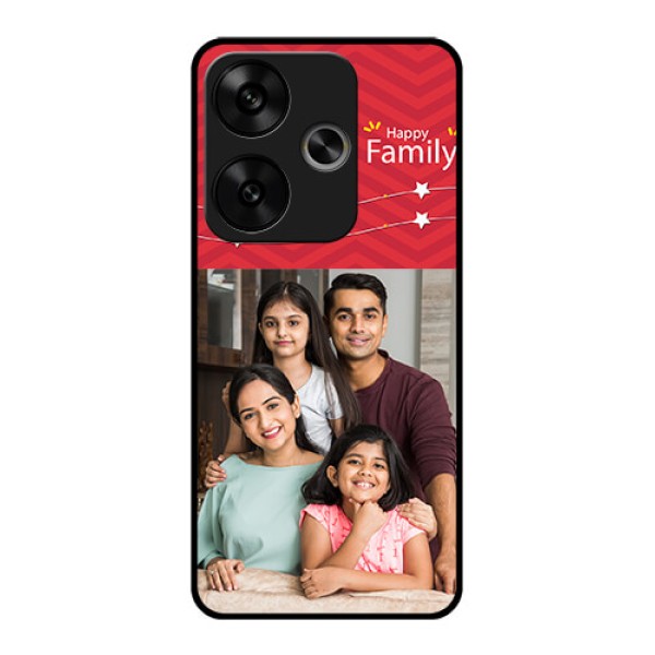 Poco F6 5G Custom Glass Phone CaseHappy Family Design