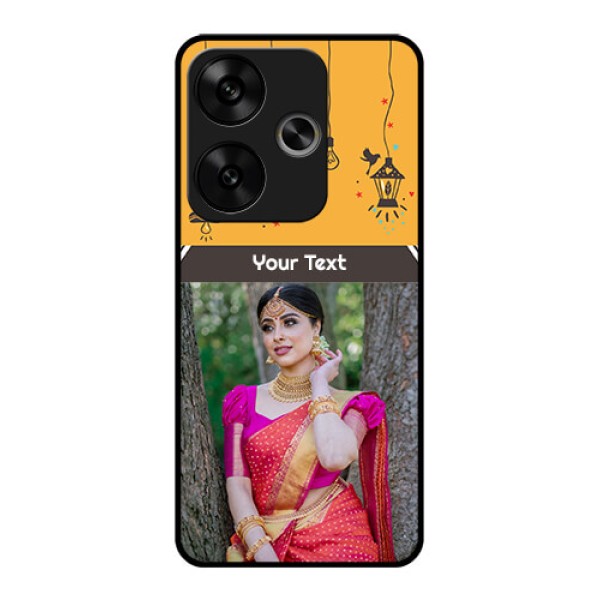 Poco F6 5G Custom Glass Phone CaseWith Family Picture And Icons Poco F6 5G Custom Glass Phone CaseWith Family Picture And Icons
