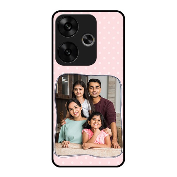 Poco F6 5G Custom Glass Phone CaseFamily With Dots Design