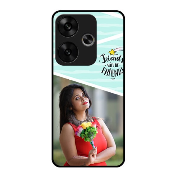 Poco F6 5G Custom Glass Phone CaseFriends Picture Icon Design