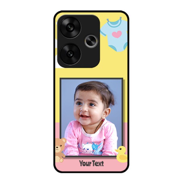 Poco F6 5G Custom Glass Phone CaseKids 2 Color Design