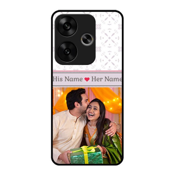 Poco F6 5G Custom Glass Phone CaseWith Photo And Ethnic Design