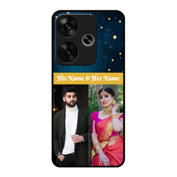 Poco F6 5G Custom Glass Phone CaseGalaxy Stars Backdrop Design Poco F6 5G Custom Glass Phone CaseGalaxy Stars Backdrop Design