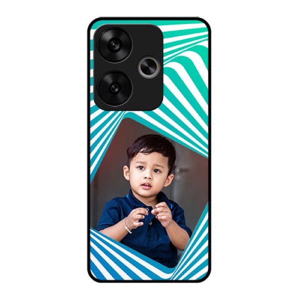 Poco F6 5G Custom Glass Phone CaseAbstract Spiral Design