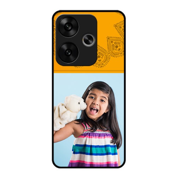 Poco F6 5G Custom Glass Phone CasePhoto Wedding Design