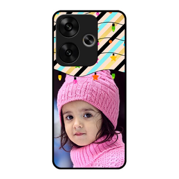 Poco F6 5G Custom Glass Phone CaseLights Hanging Design