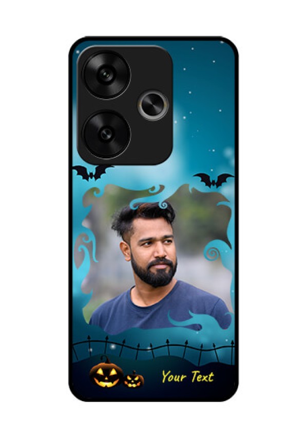 Poco F6 5G Custom Glass Phone CaseHalloween Frame Design