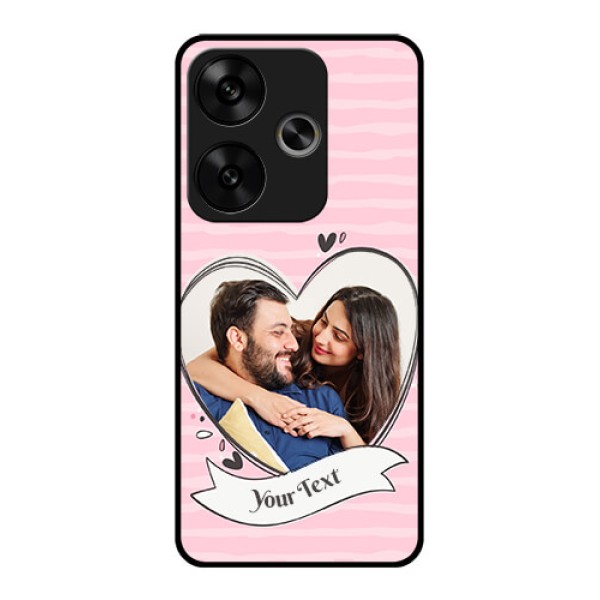 Poco F6 5G Custom Glass Phone CaseVintage Heart Design