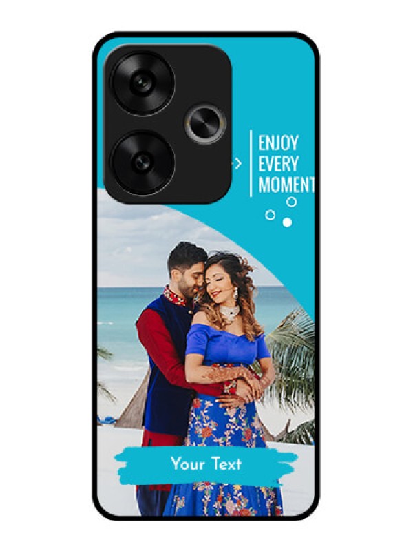 Custom Poco F6 5G Custom Glass Phone CaseHappy Moment Design