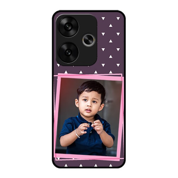 Poco F6 5G Custom Glass Phone CaseTriangle Pattern Dotted Design Poco F6 5G Custom Glass Phone CaseTriangle Pattern Dotted Design
