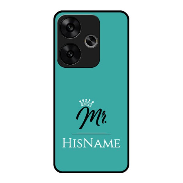 Poco F6 5G Custom Glass Phone CaseMr With Name Design