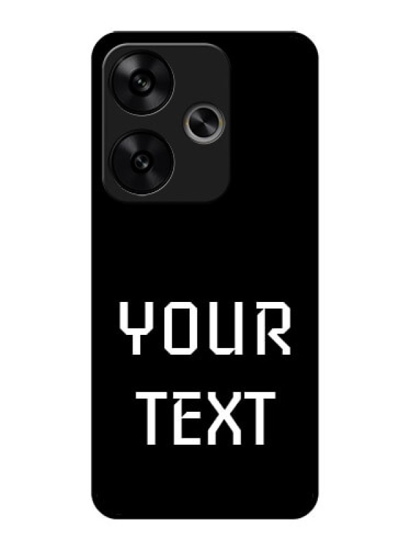 Custom Poco F6 5G Custom Glass Phone CaseYour Name Design