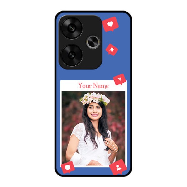 Poco F6 5G Custom Glass Phone CaseLike Share And Comment Design