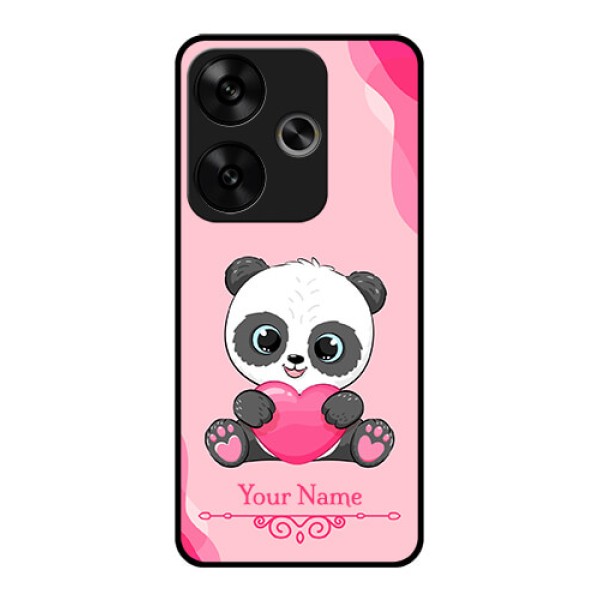 Poco F6 5G Custom Glass Phone CaseCute Panda Design