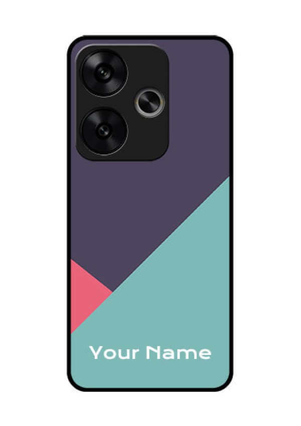 Poco F6 5G Custom Glass Phone CaseTri Color Abstract Design