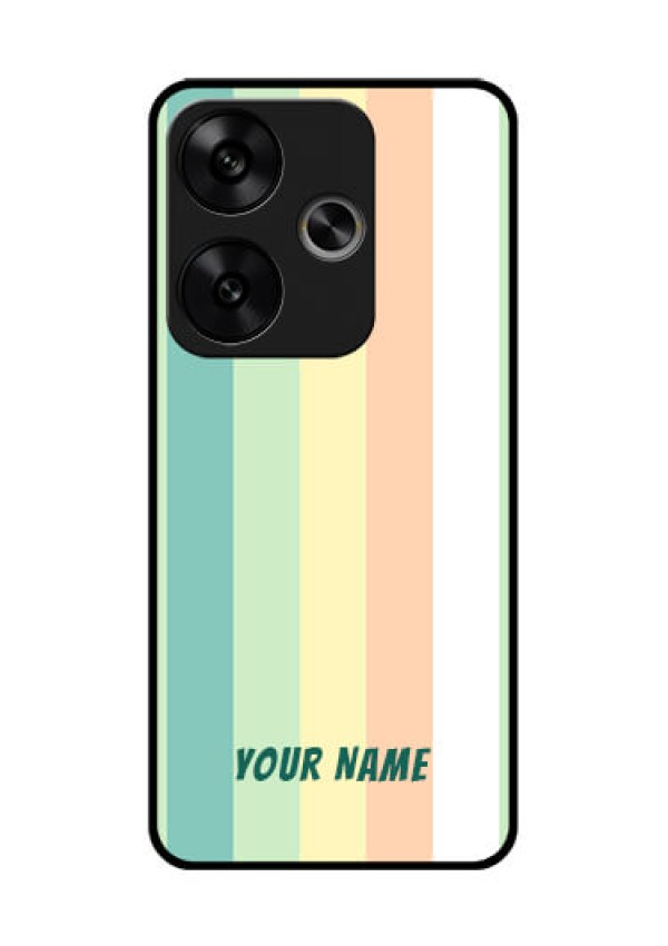 Poco F6 5G Custom Glass Phone CaseMulti - Colour Stripes Design