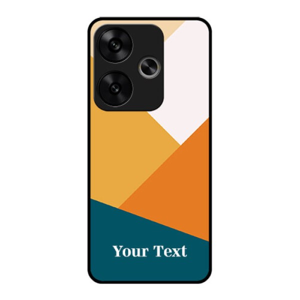 Poco F6 5G Custom Glass Phone CaseStacked Multi - Colour Design Poco F6 5G Custom Glass Phone CaseStacked Multi - Colour Design