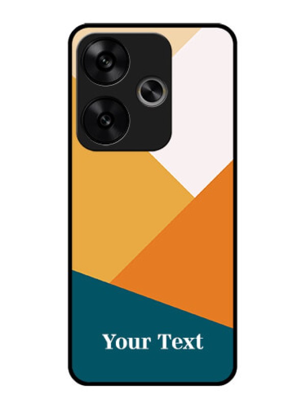 Custom Poco F6 5G Custom Glass Phone CaseStacked Multi - Colour Design