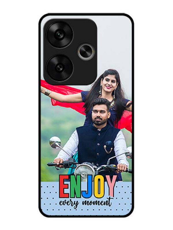 Custom Poco F6 5G Custom Glass Phone CaseEnjoy Every Moment Design