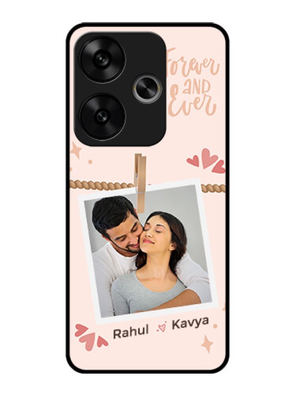 Custom Poco F6 5G Custom Glass Phone CaseForever And Ever Love Design