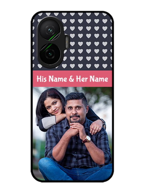 Custom Poco F7 5G Custom Glass Phone Case - Love Symbols Design