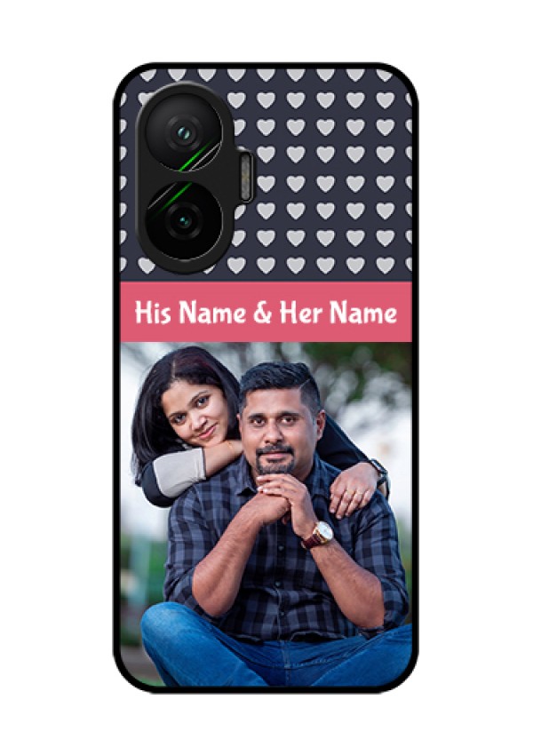 Poco F7 5G Custom Glass Phone Case - Love Symbols Design