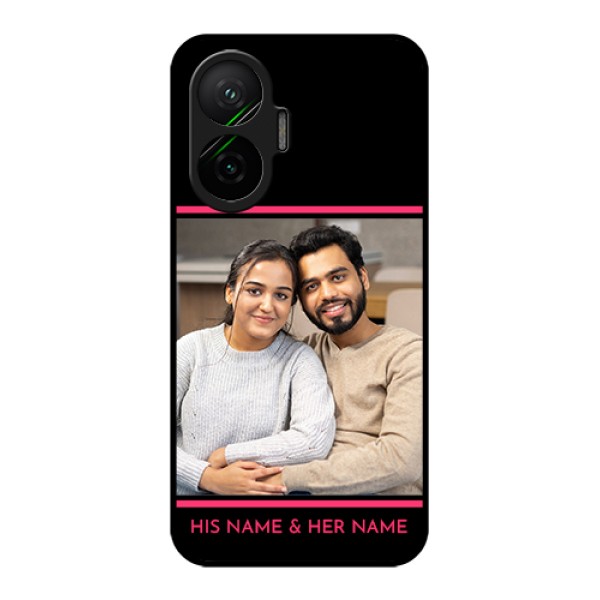 Poco F7 5G Custom Glass Phone Case - With Add Text Design