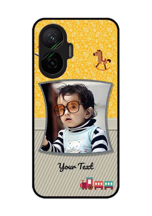 Poco F7 5G Custom Glass Phone Case - Baby Picture Upload Design