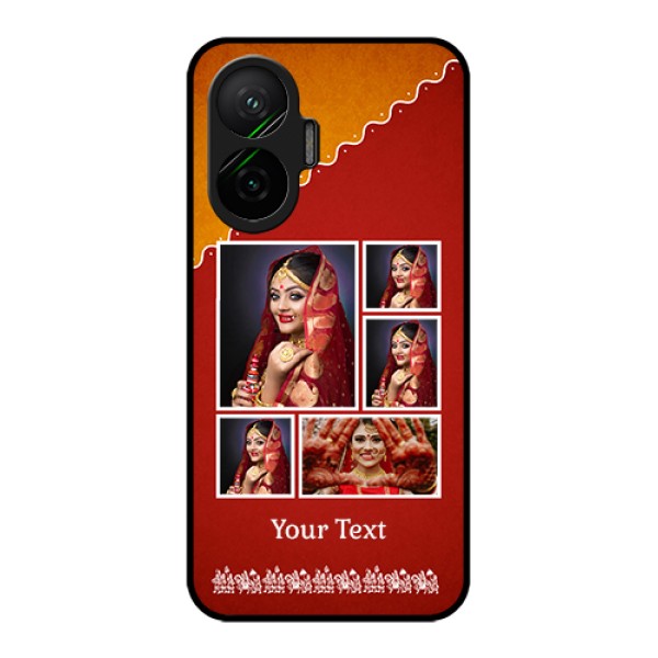 Poco F7 5G Custom Glass Phone Case - Wedding Pic Upload Design Poco F7 5G Custom Glass Phone Case - Wedding Pic Upload Design