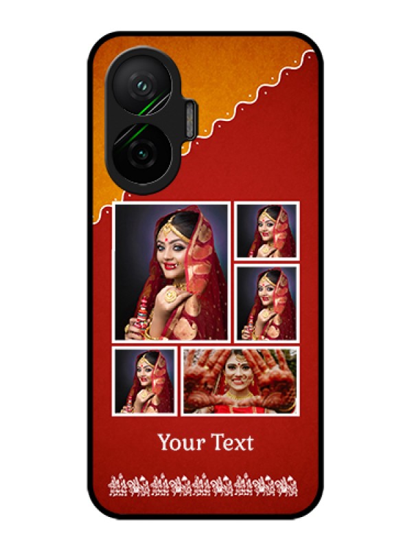 Custom Poco F7 5G Custom Glass Phone Case - Wedding Pic Upload Design