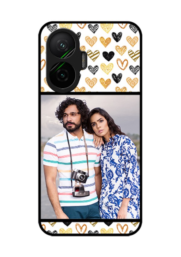 Poco F7 5G Custom Glass Phone Case - Love Symbol Design