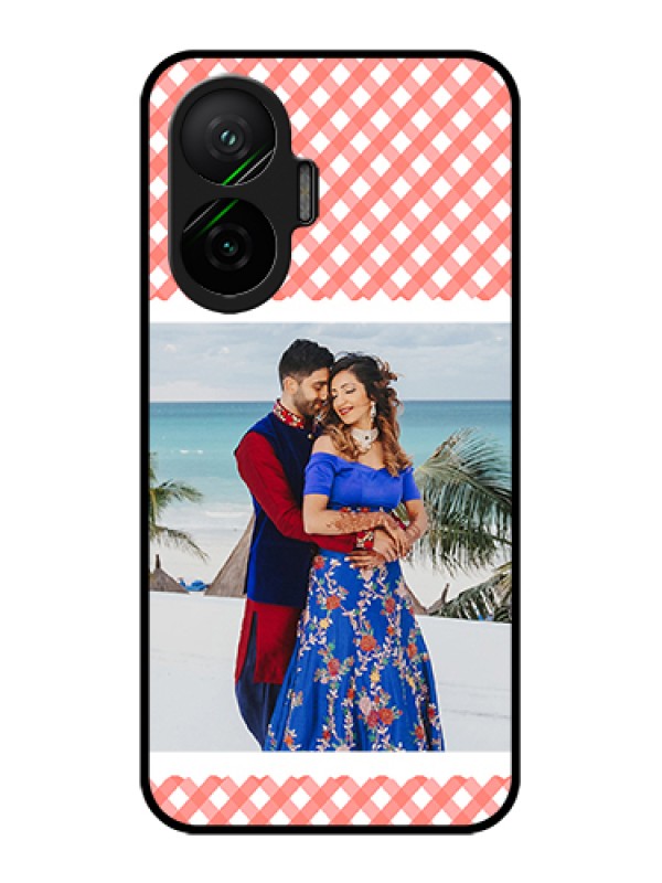 Custom Poco F7 5G Custom Glass Phone Case - Pink Pattern Design