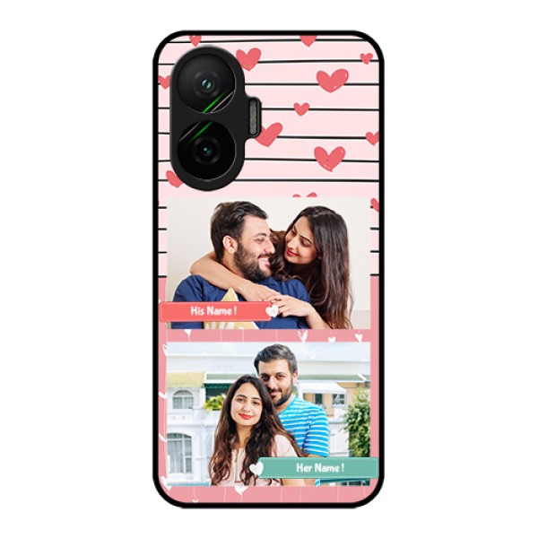 Poco F7 5G Custom Glass Phone Case - Photo With Heart Design