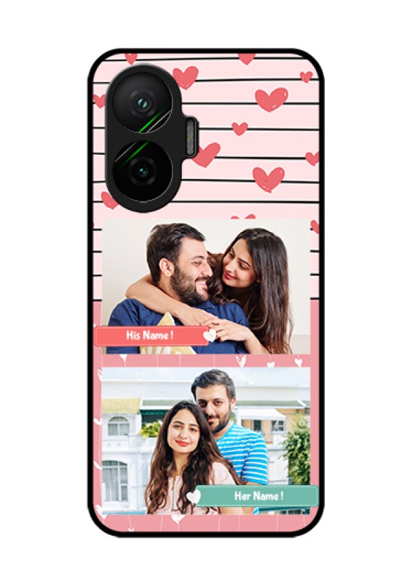 Poco F7 5G Custom Glass Phone Case - Photo With Heart Design