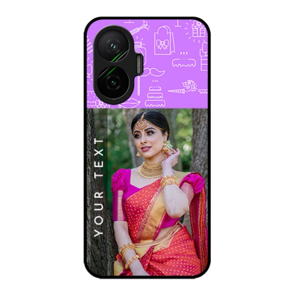 Poco F7 5G Custom Glass Phone Case - Birthday Icons Design