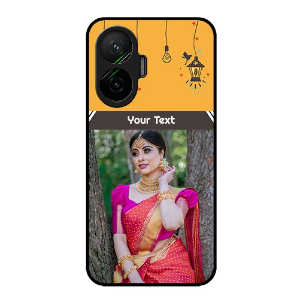 Poco F7 5G Custom Glass Phone Case - With Family Picture And Icons Poco F7 5G Custom Glass Phone Case - With Family Picture And Icons