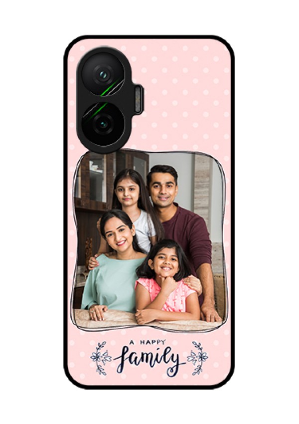 Poco F7 5G Custom Glass Phone Case - Family With Dots Design