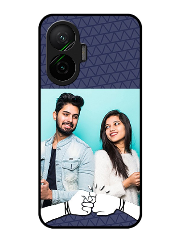 Custom Poco F7 5G Custom Glass Phone Case - With Best Friends Design