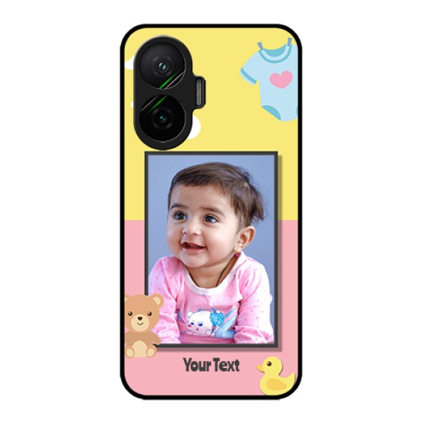 Poco F7 5G Custom Glass Phone Case - Kids 2 Color Design