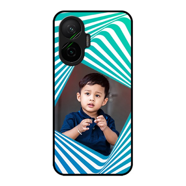 Poco F7 5G Custom Glass Phone Case - Abstract Spiral Design